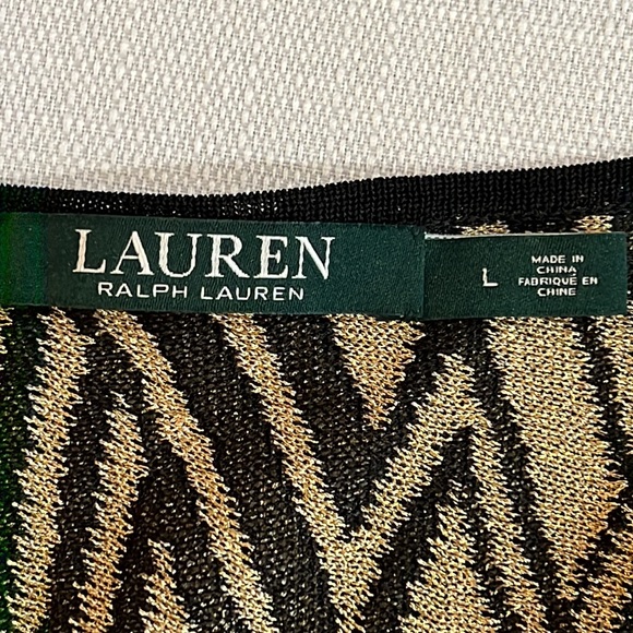 Ralph Lauren Black & Gold Blouse - Picture 8 of 9